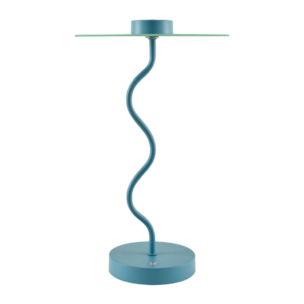 Modern European furniture - Blue Wavy Accent Table Lamp - www.oroa.com