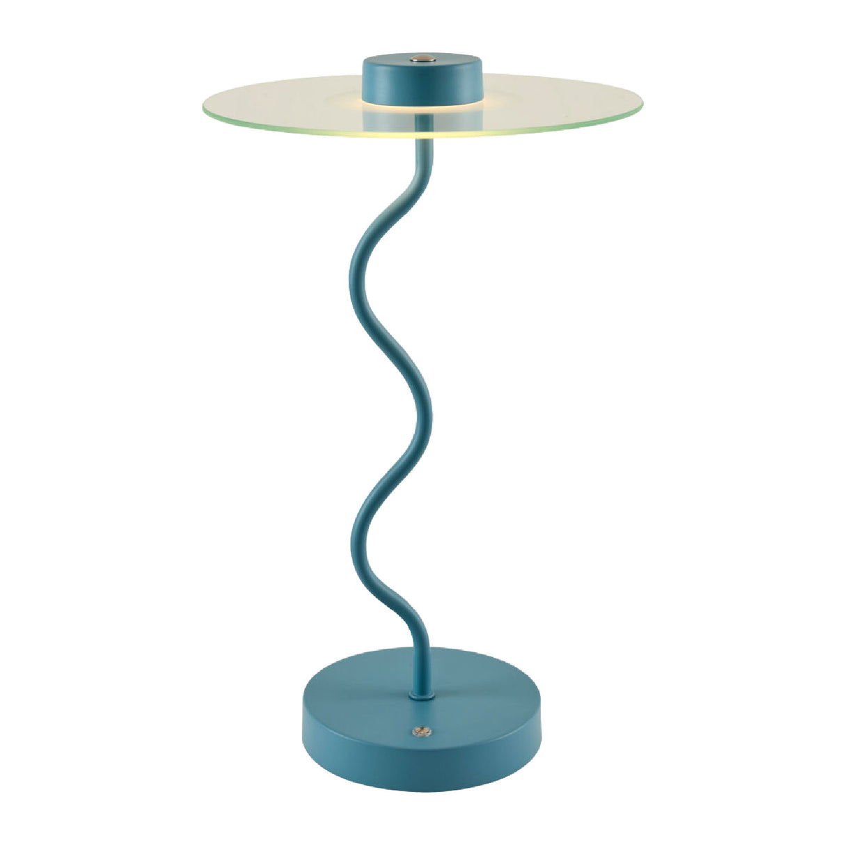 Modern European furniture - Blue Wavy Accent Table Lamp - www.oroa.com | Oroa.com