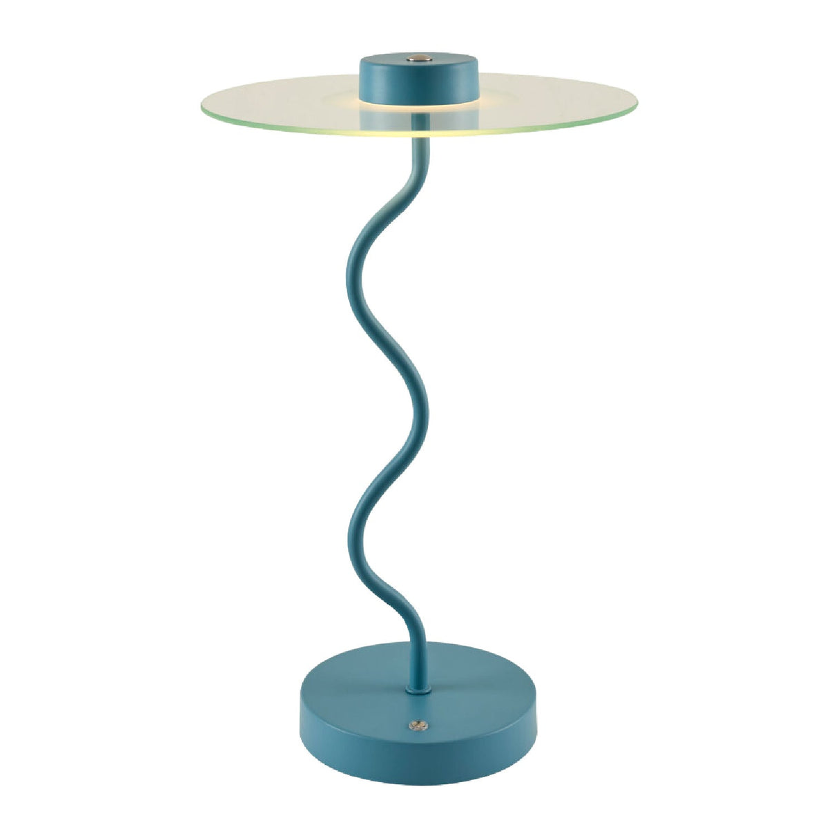 Modern European furniture - Blue Wavy Accent Table Lamp - www.oroa.com