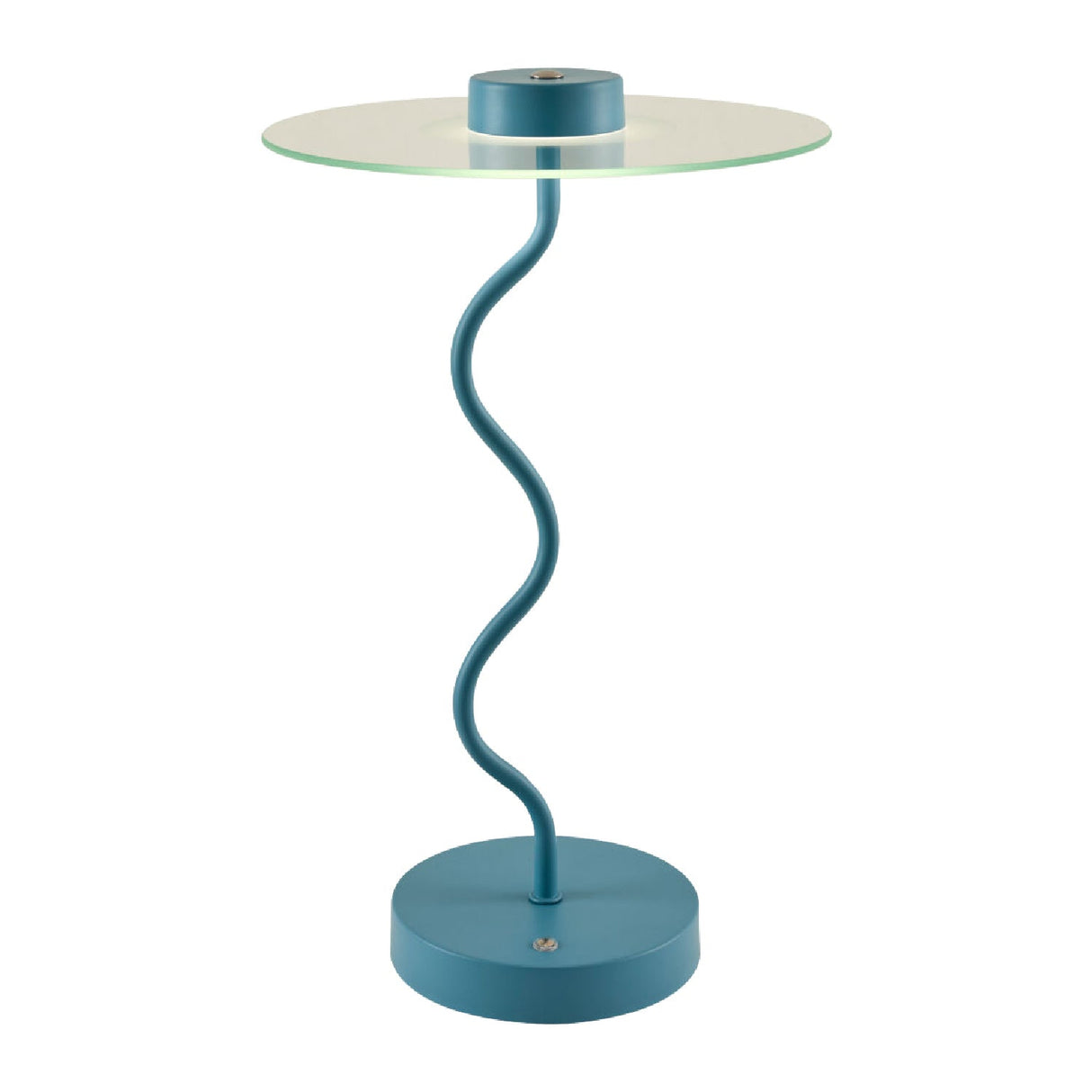 Modern European furniture - Blue Wavy Accent Table Lamp - www.oroa.com
