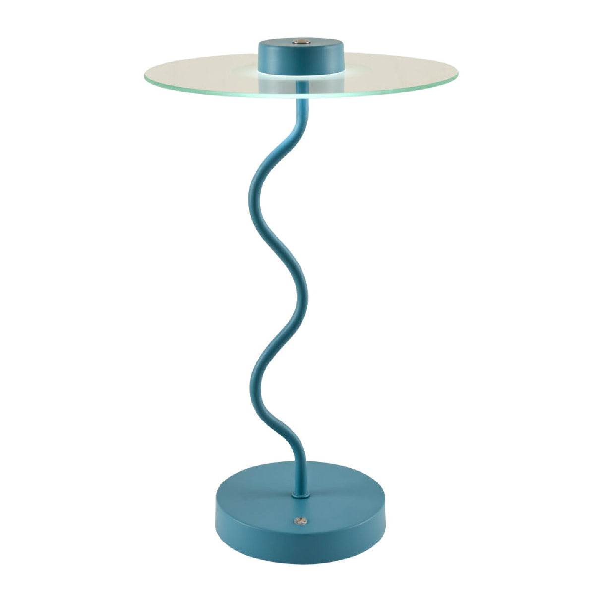 Modern European furniture - Blue Wavy Accent Table Lamp - www.oroa.com
