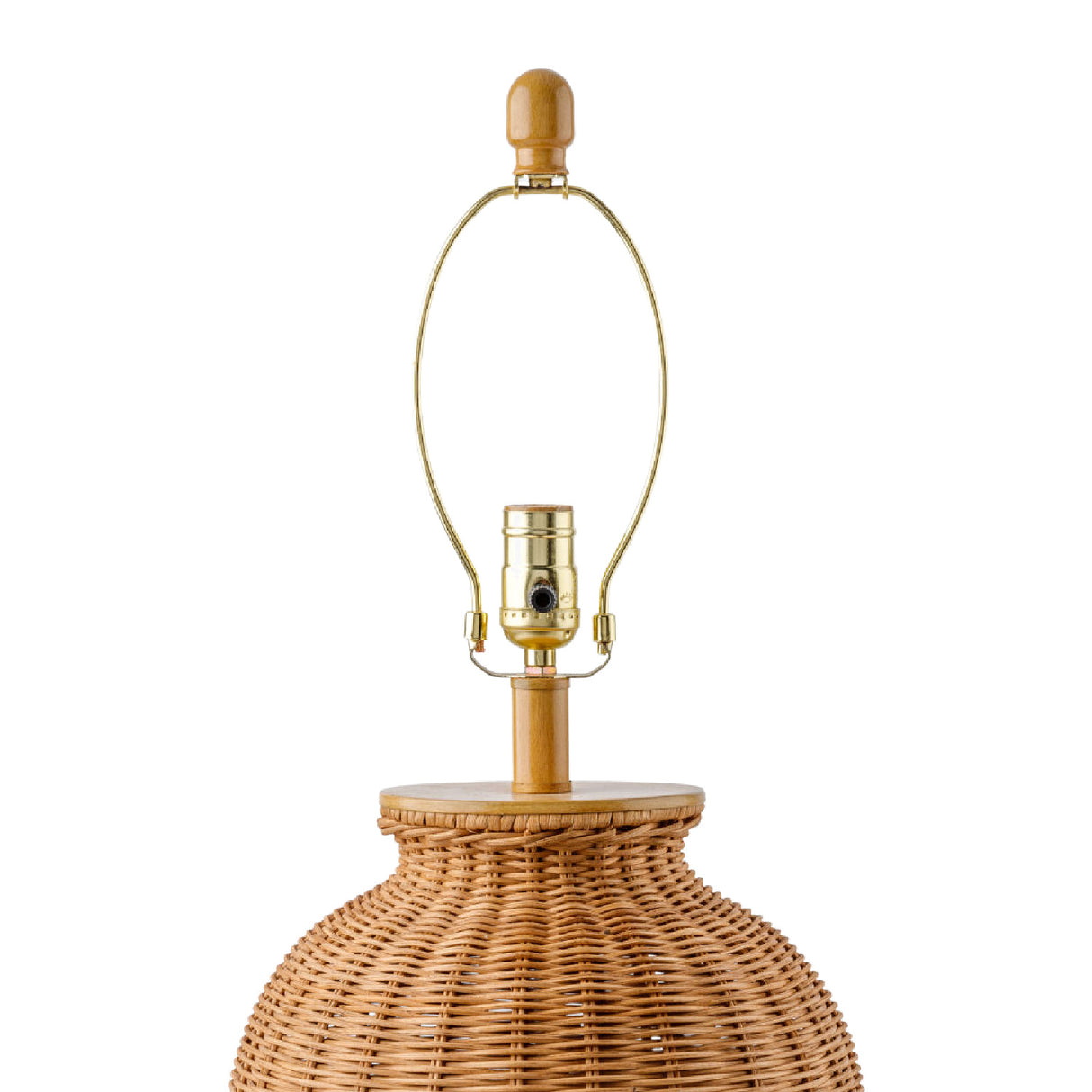 Modern European furniture - Brown Rattan Accent Table Lamp - www.oroa.com