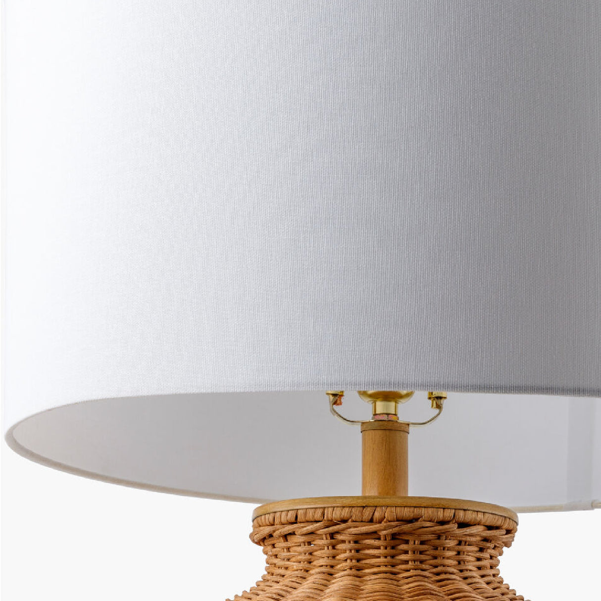 Modern European furniture - Brown Rattan Accent Table Lamp - www.oroa.com