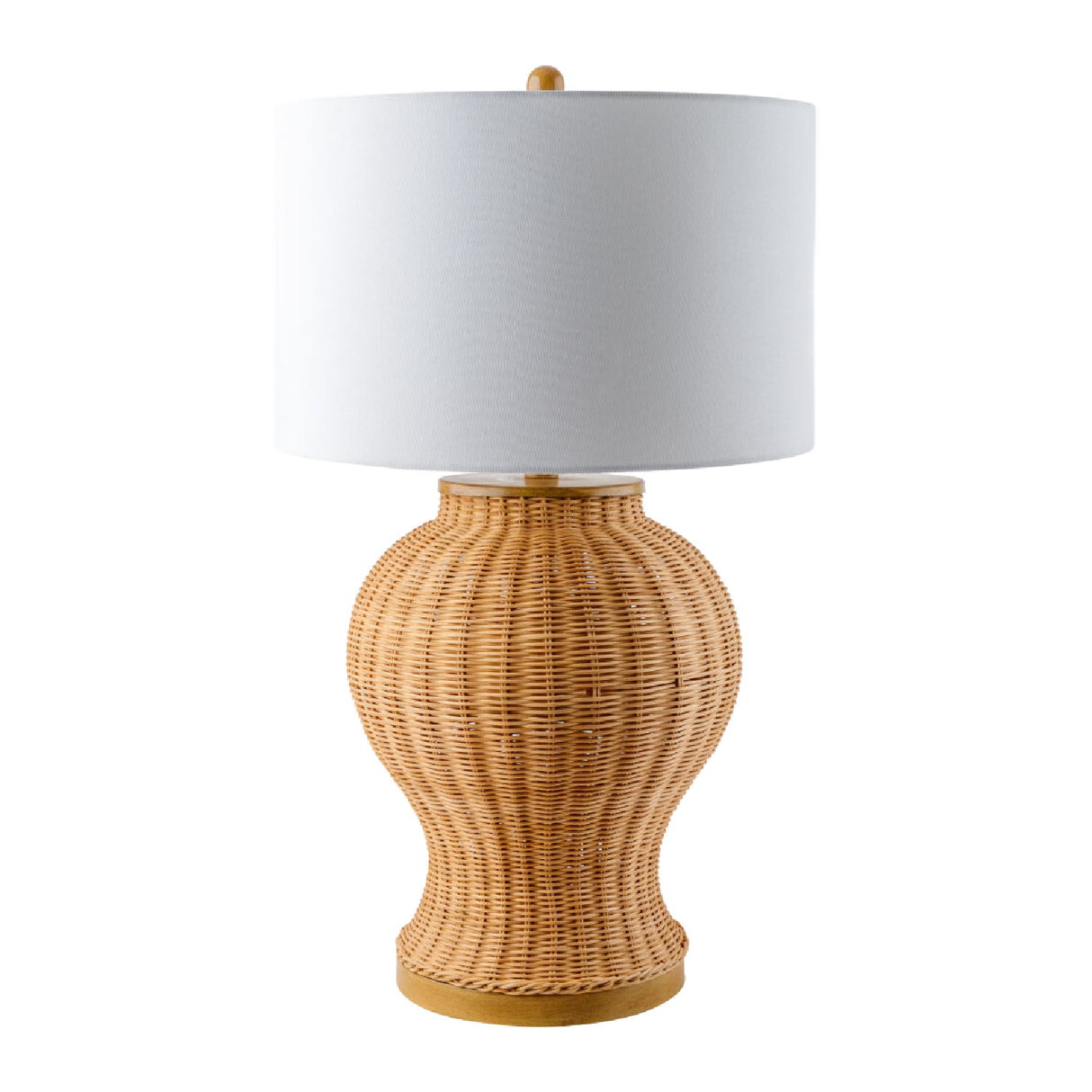 Modern European furniture - Brown Rattan Accent Table Lamp - www.oroa.com