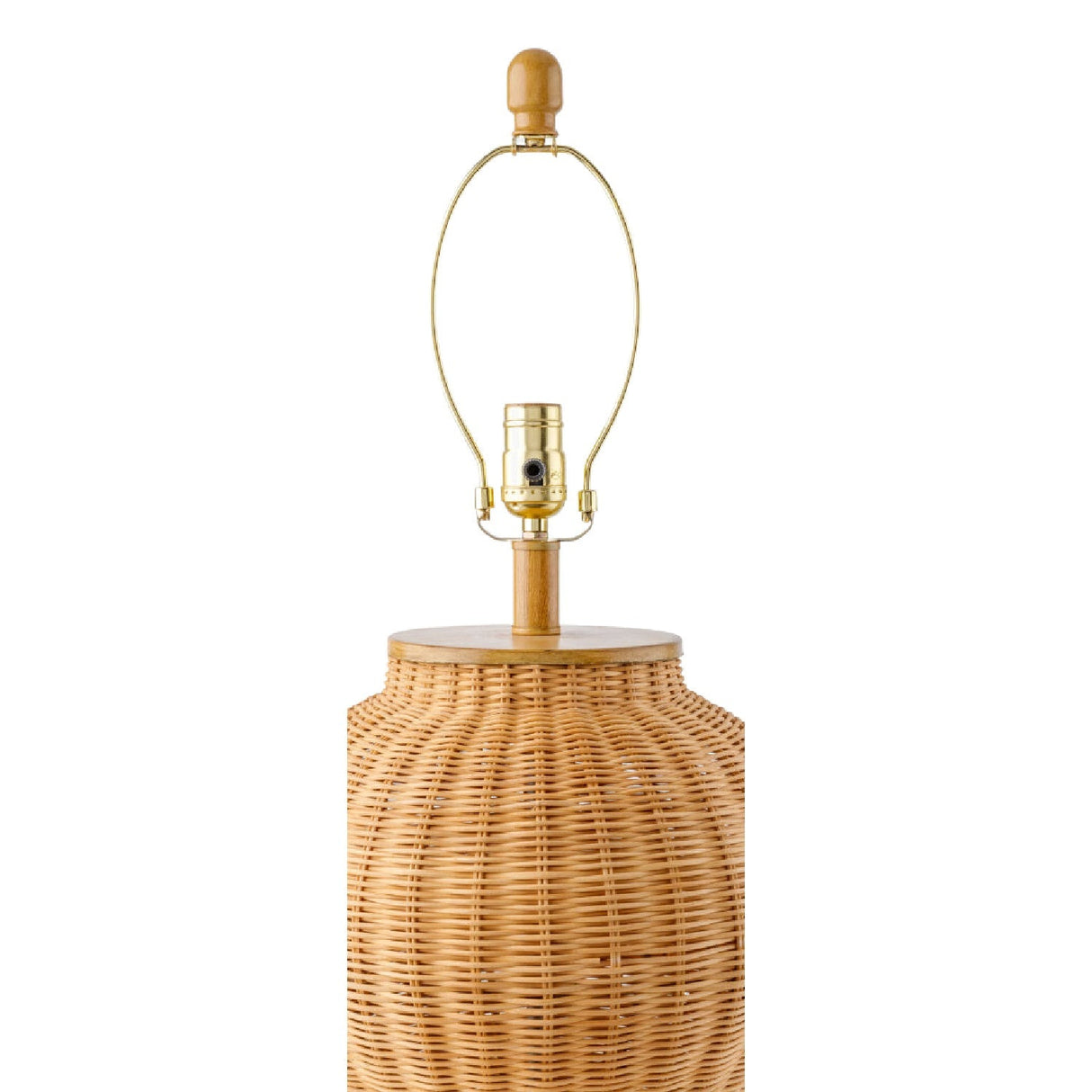 Modern European furniture - Brown Rattan Accent Table Lamp - www.oroa.com