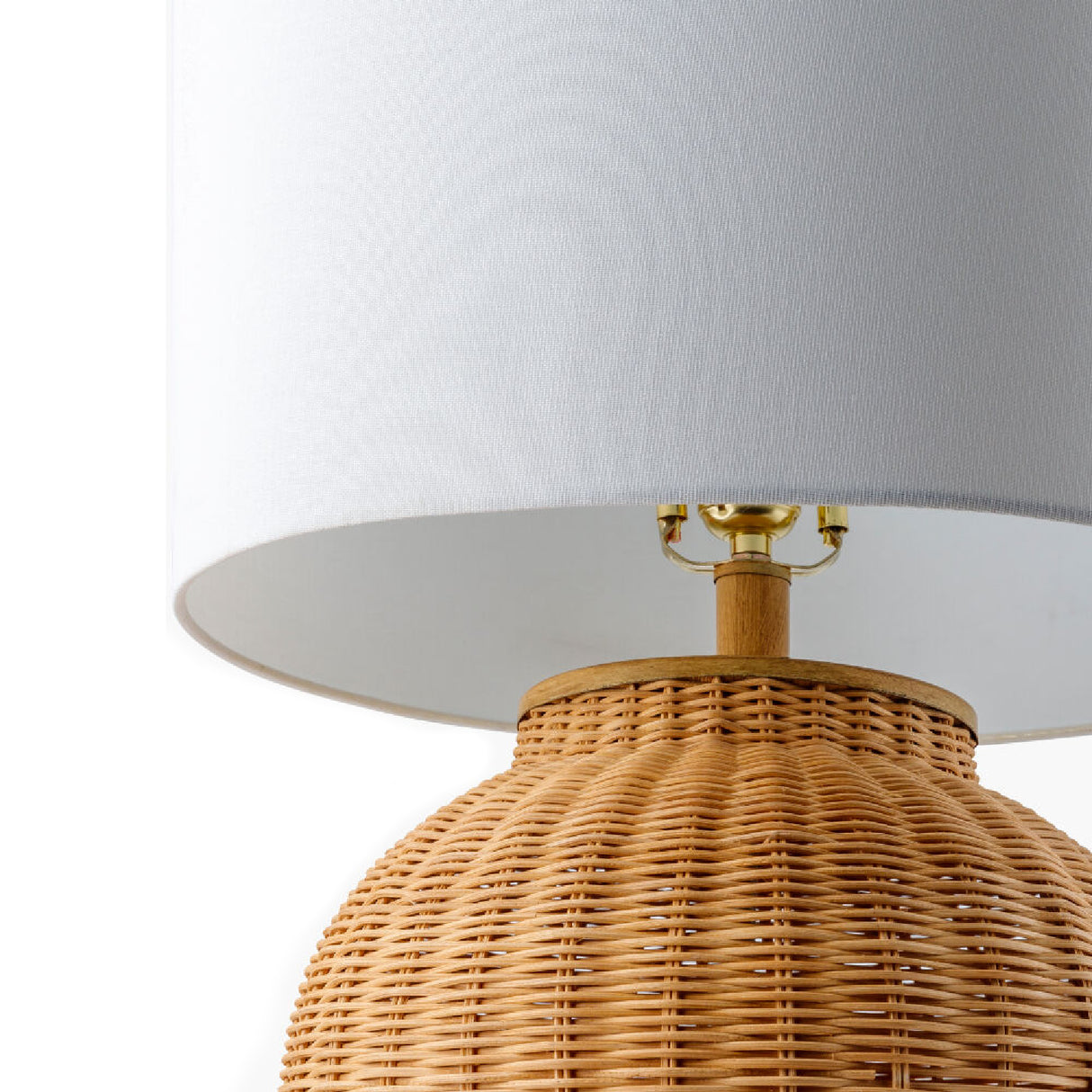 Modern European furniture - Brown Rattan Accent Table Lamp - www.oroa.com