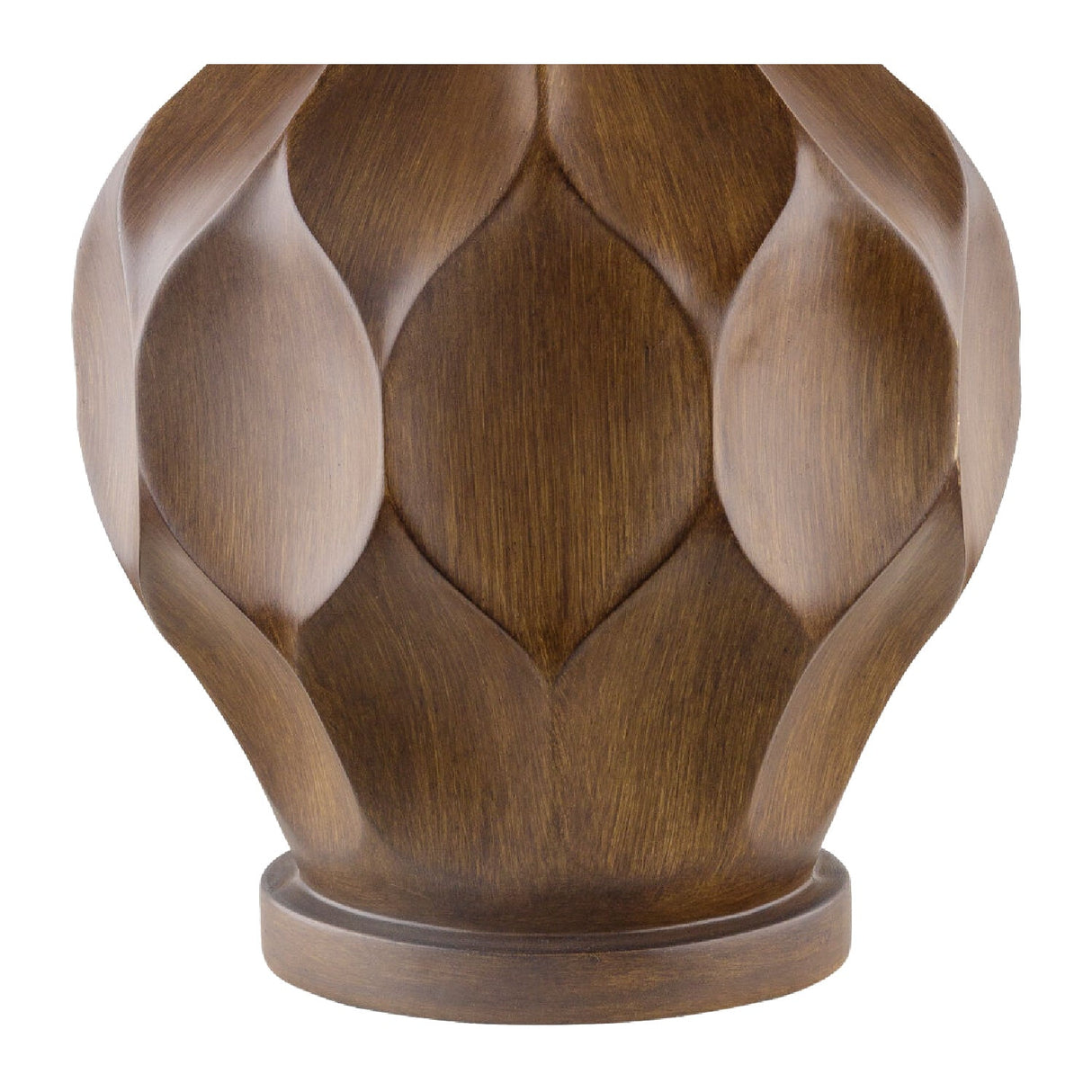 Modern European furniture - Brown Carved Accent Table Lamp - www.oroa.com