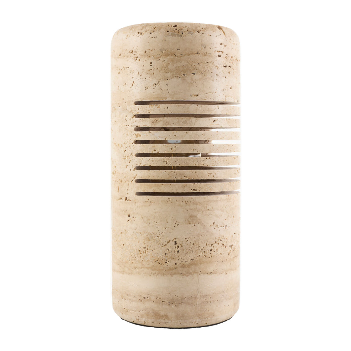Beige Travertine Accent Table Lamp | Oroa.com
