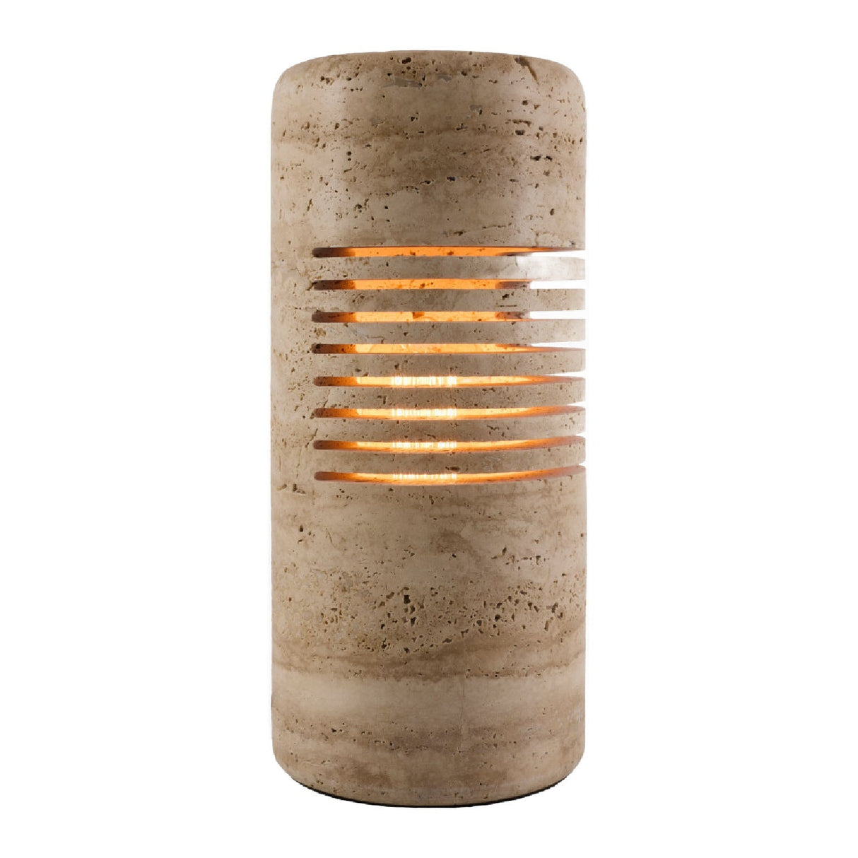 Modern European furniture - Beige Travertine Accent Table Lamp - www.oroa.com