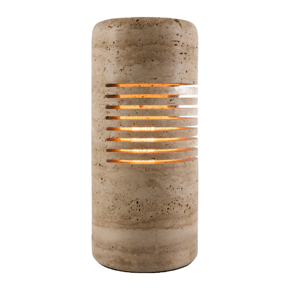 Beige Travertine Accent Table Lamp | Oroa.com