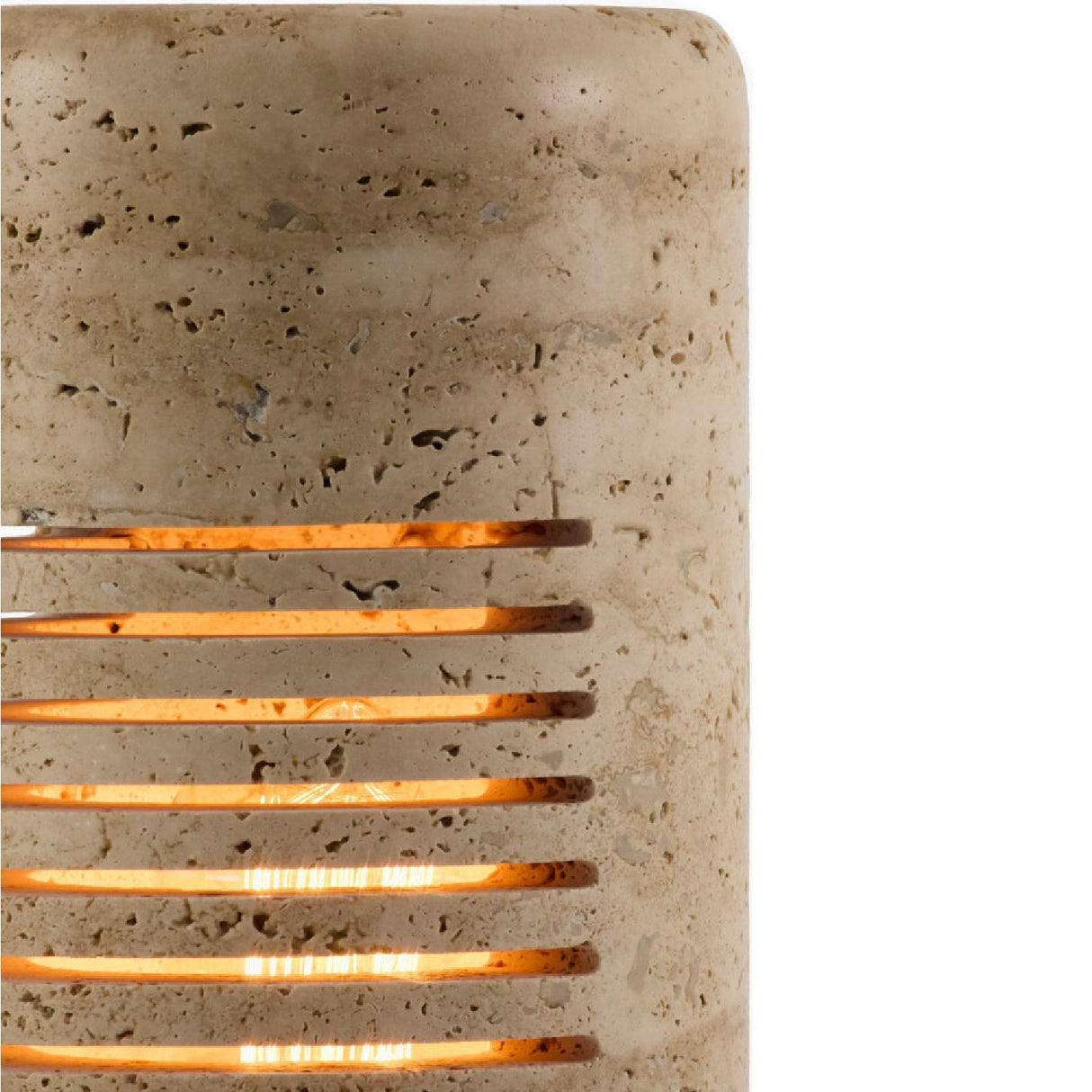 Modern European furniture - Beige Travertine Accent Table Lamp - www.oroa.com