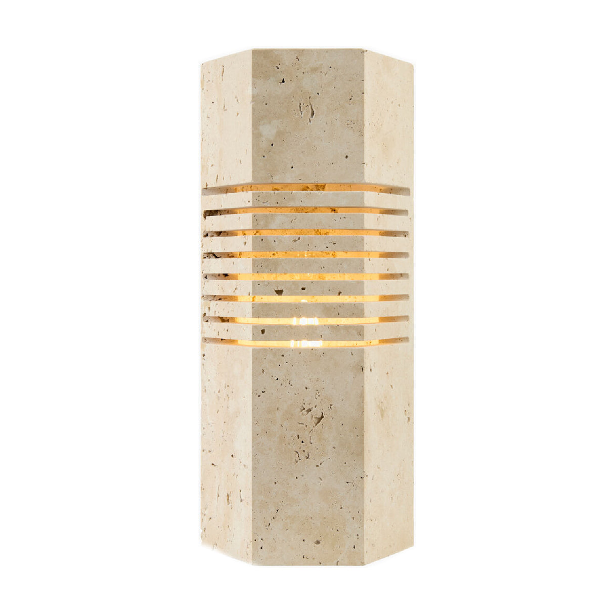Beige Travertine Accent Table Lamp | Oroa.com