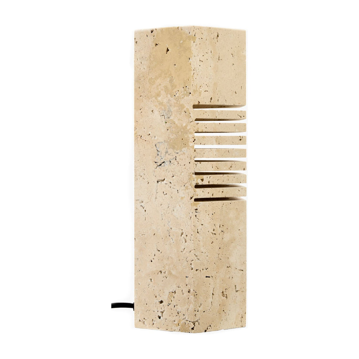 Modern European furniture - Beige Travertine Accent Table Lamp - www.oroa.com