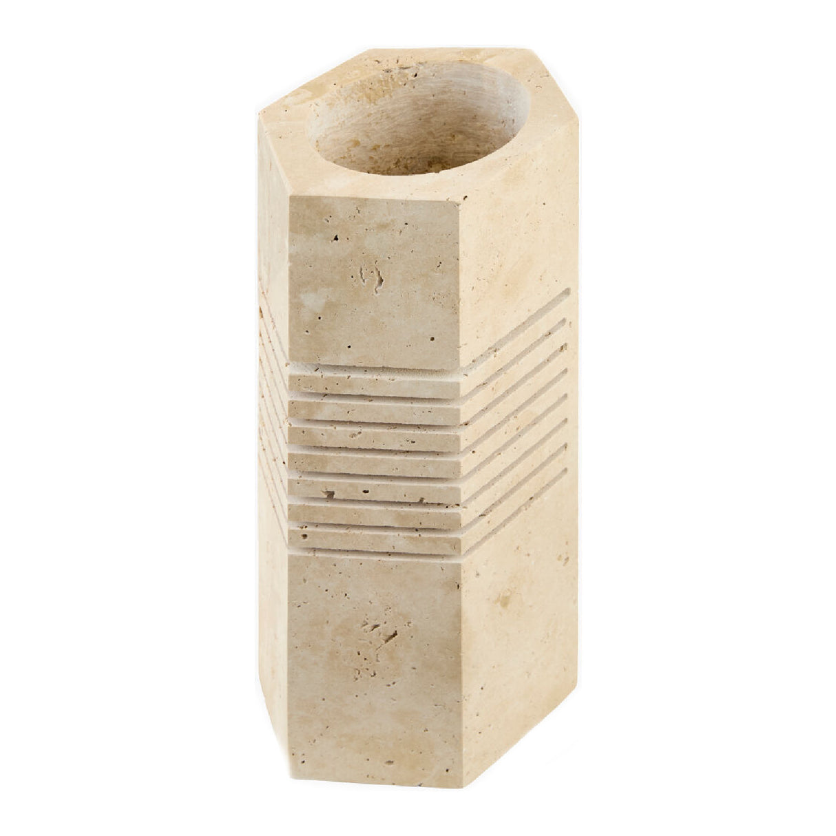 Modern European furniture - Beige Travertine Accent Table Lamp - www.oroa.com