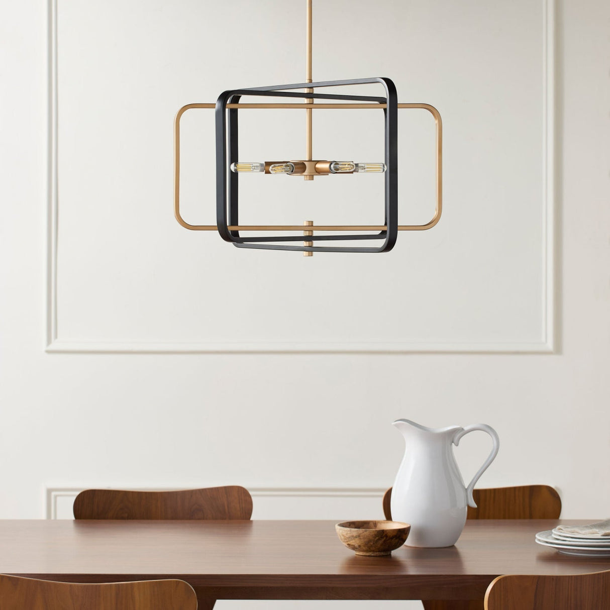Modern European furniture - Iron Framed Chandelier - www.oroa.com