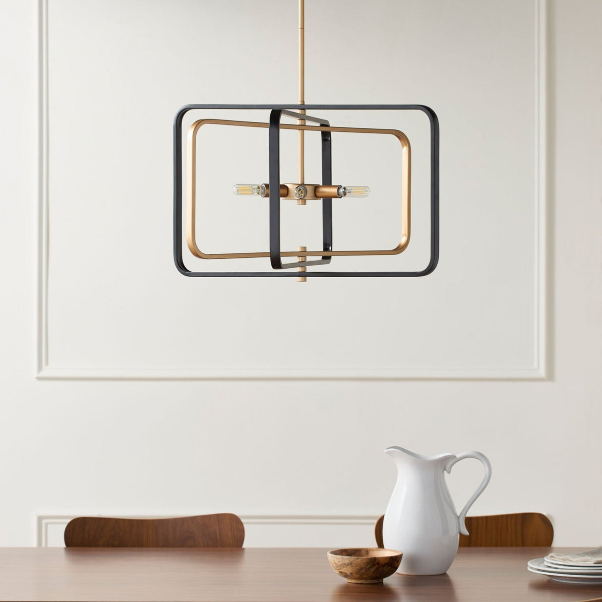 Modern European furniture - Iron Framed Chandelier - www.oroa.com