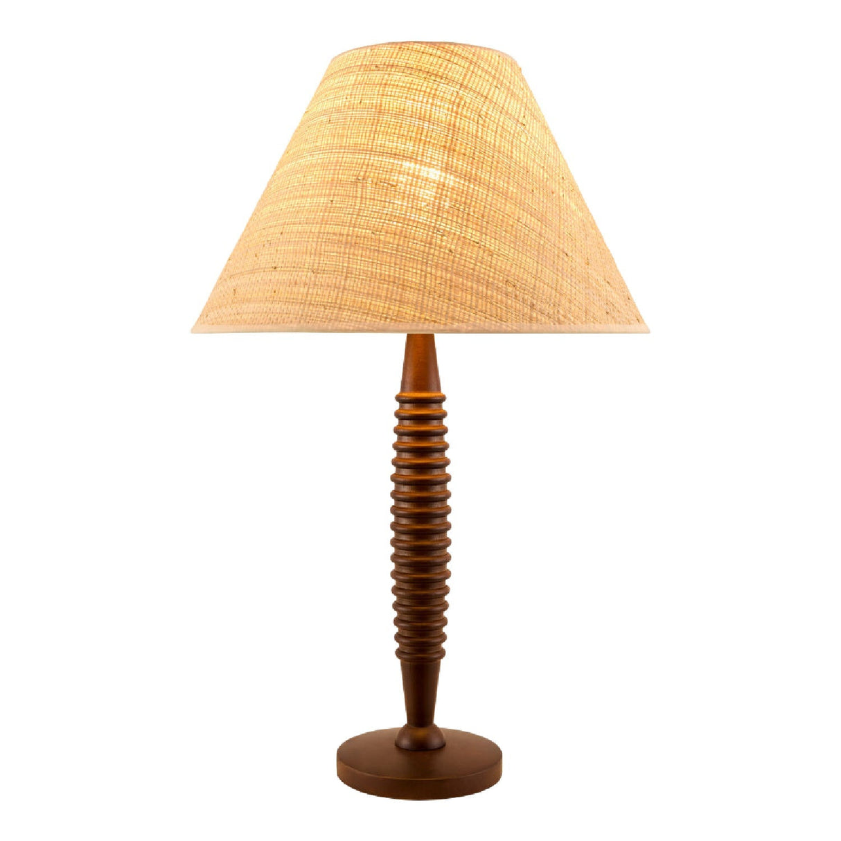 Modern European furniture - Brown Linen Accent Table Lamp - www.oroa.com