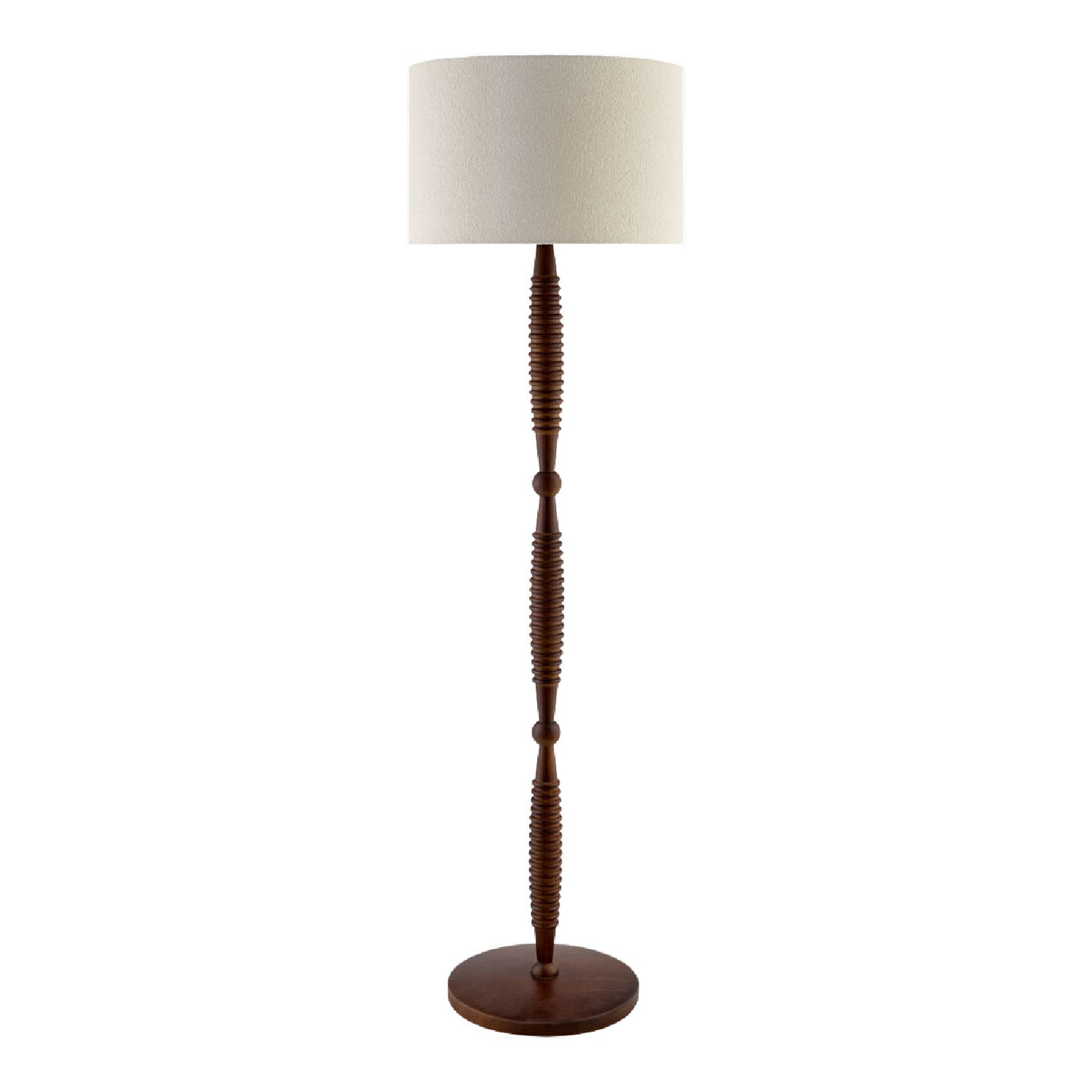 Beige Linen Accent Floor Lamp | Oroa.com