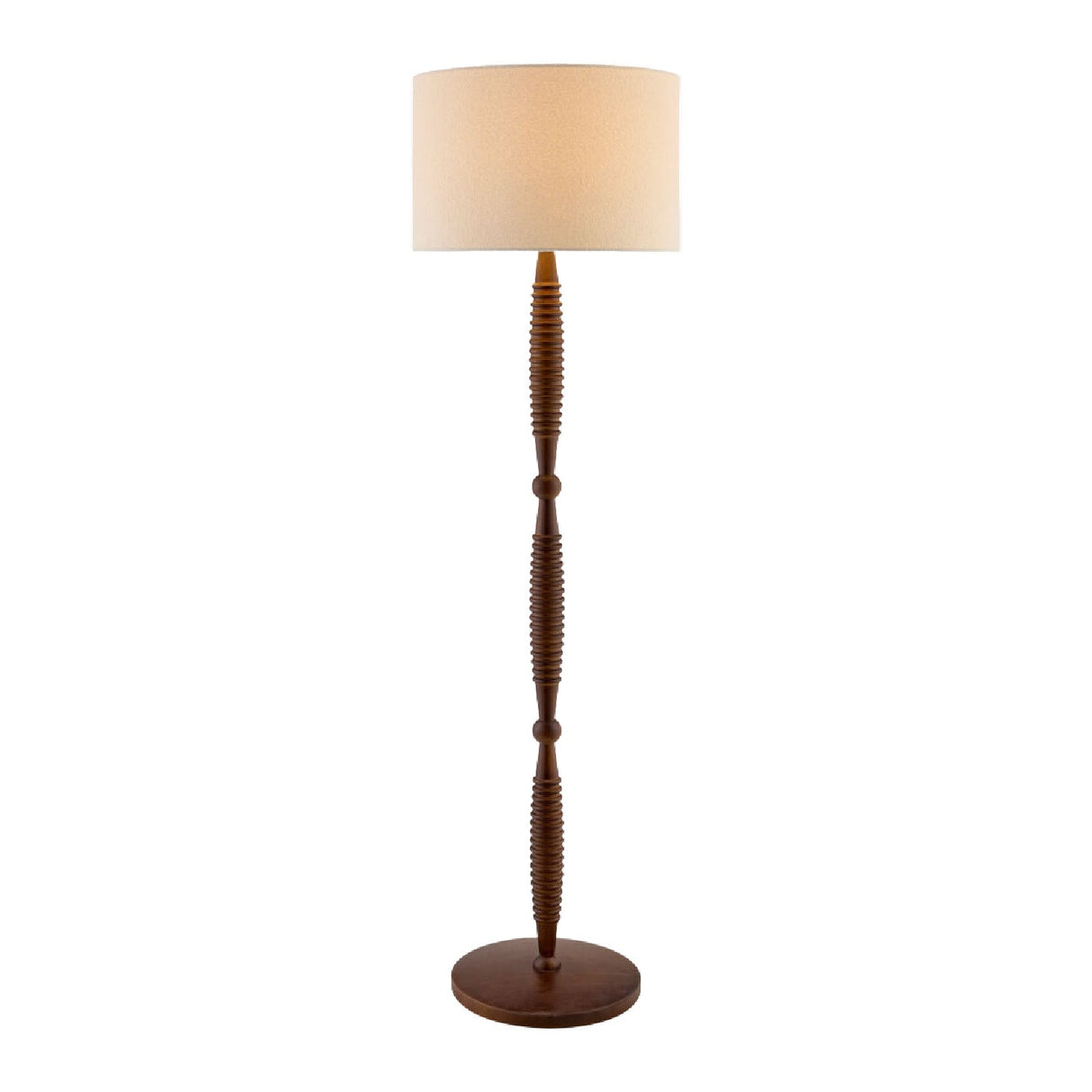 Modern European furniture - Beige Linen Accent Floor Lamp - www.oroa.com