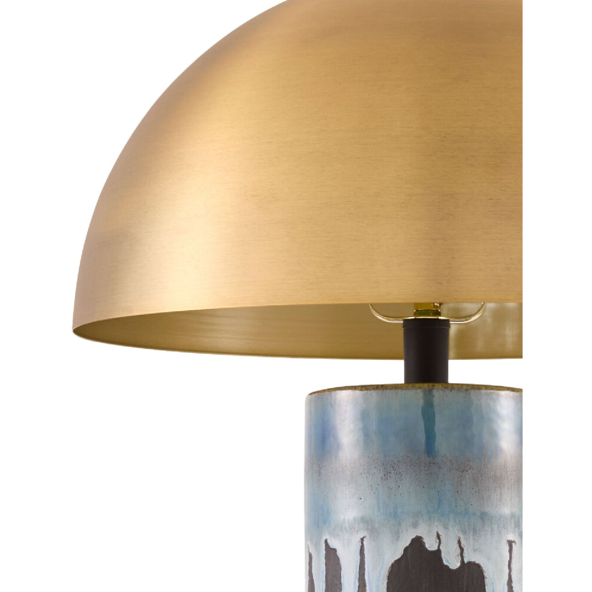 Modern European furniture - Gold Metal Dome Table Lamp - www.oroa.com