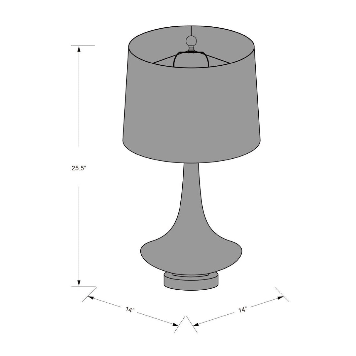 Modern European furniture - Orange Glass Accent Table Lamp - www.oroa.com