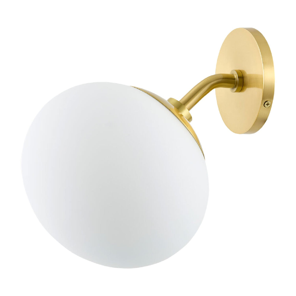 Modern European furniture - White Glass Wall Lamp - www.oroa.com