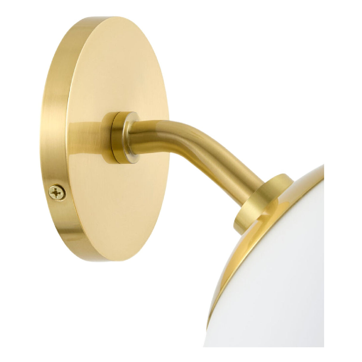 Modern European furniture - White Glass Wall Lamp - www.oroa.com
