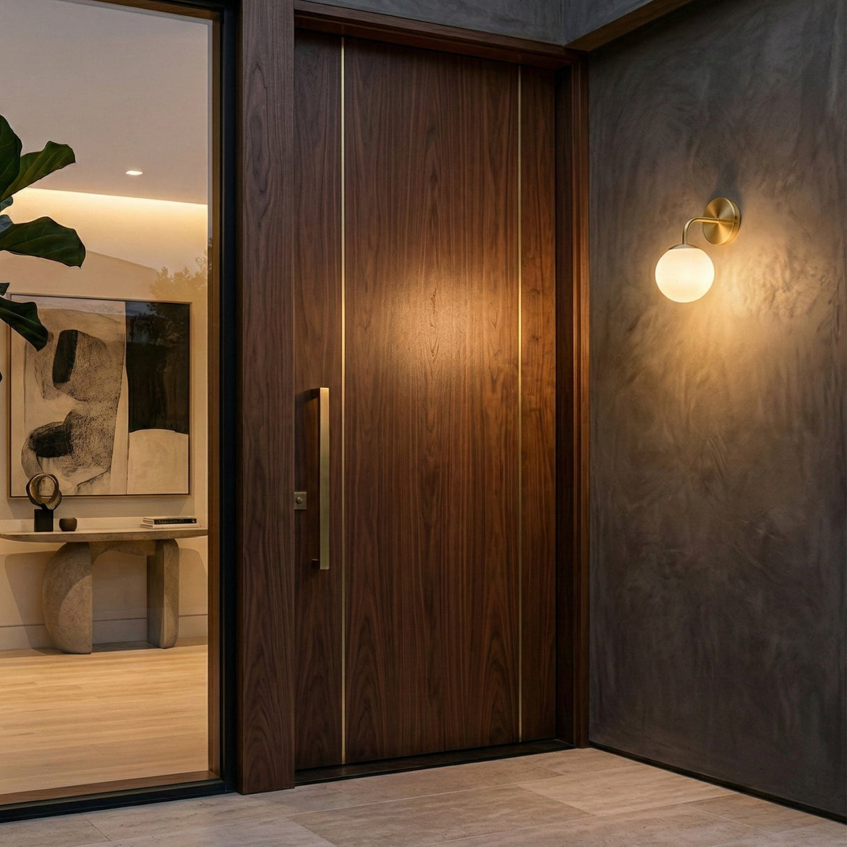 Modern European furniture - White Glass Wall Lamp - www.oroa.com