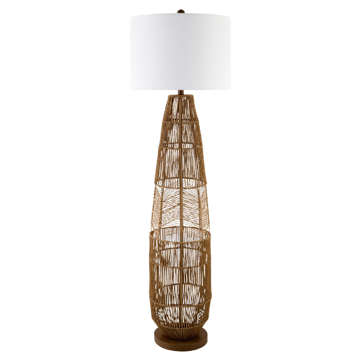 Natural Rattan Accent Floor Lamp | Oroa.com