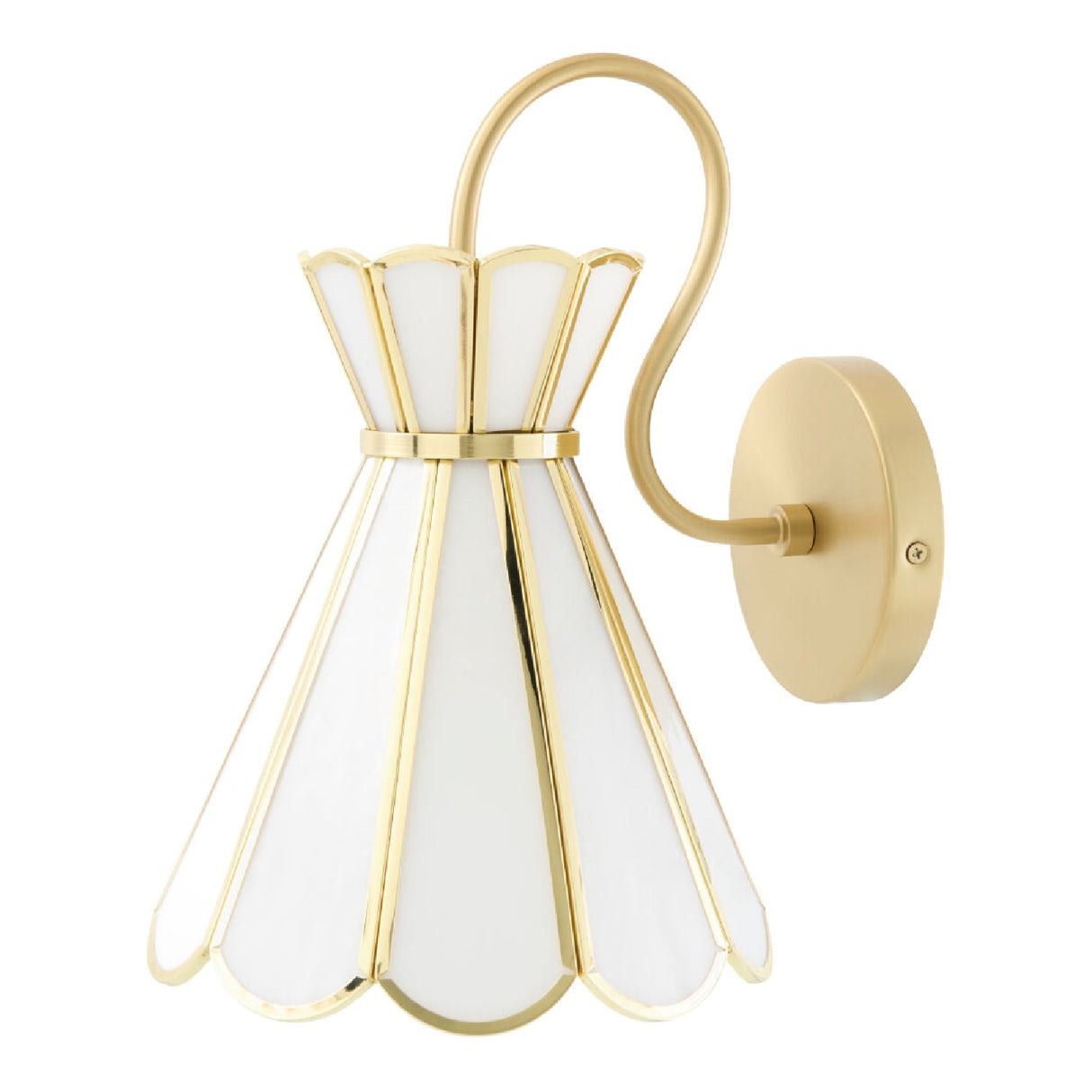 Modern European furniture - Gold Flared Wall Lamp - www.oroa.com