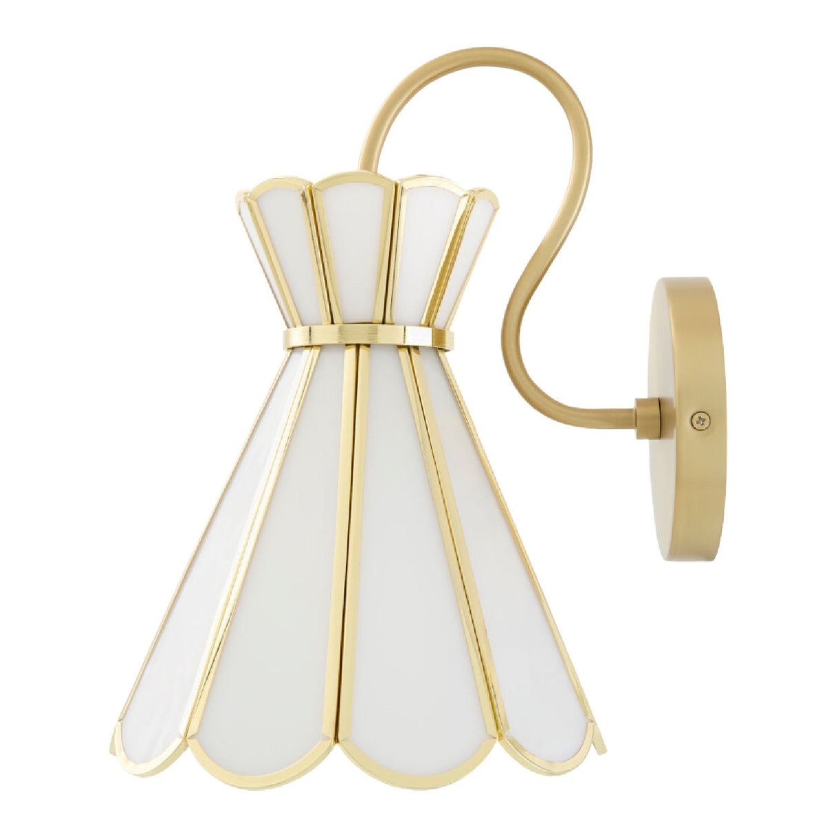 Modern European furniture - Gold Flared Wall Lamp - www.oroa.com