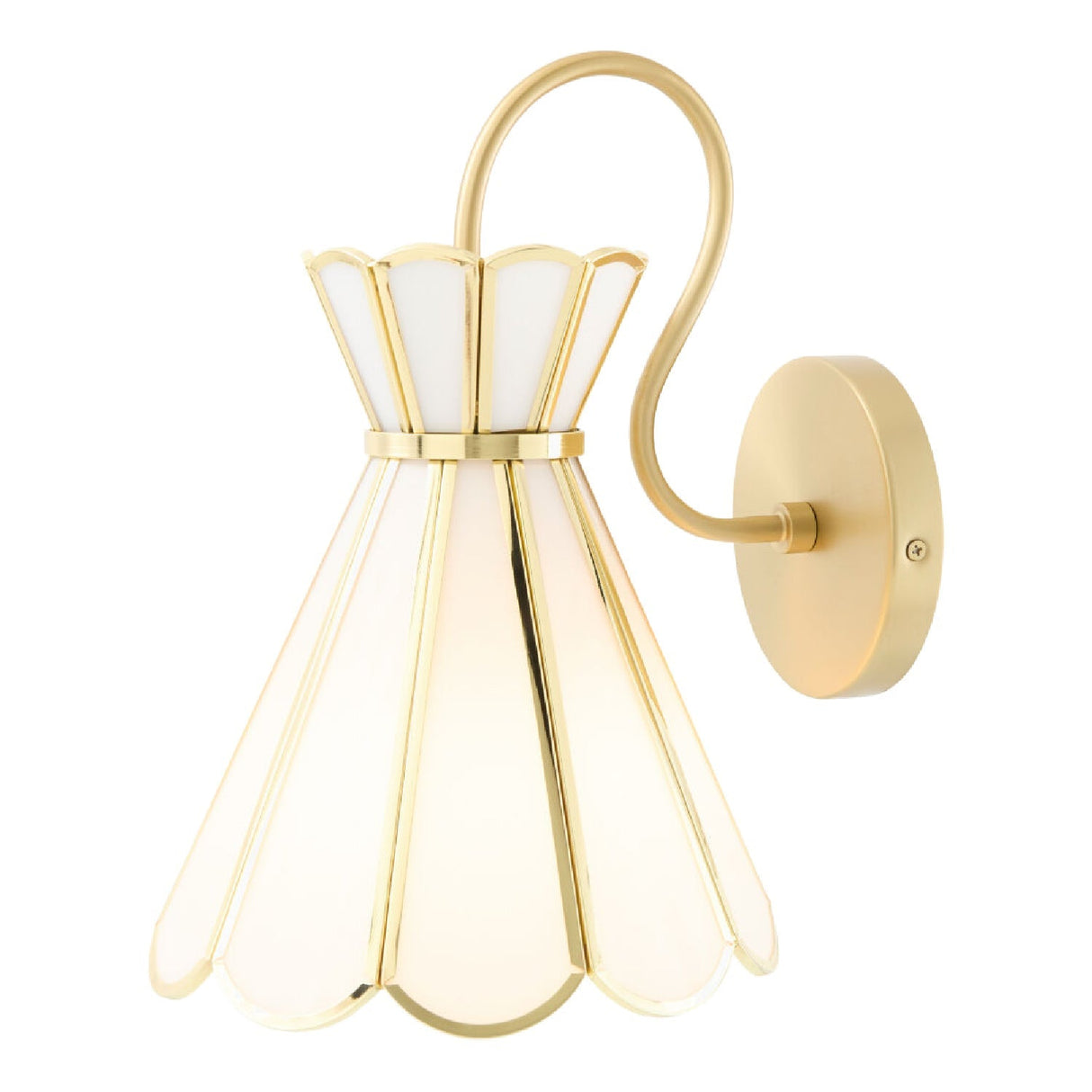 Modern European furniture - Gold Flared Wall Lamp - www.oroa.com