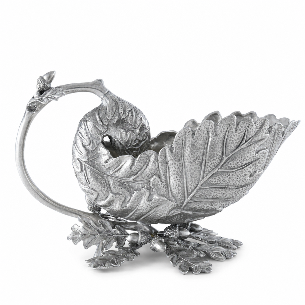 Pure Pewter Oak Leaf Gravy Boat - OROA