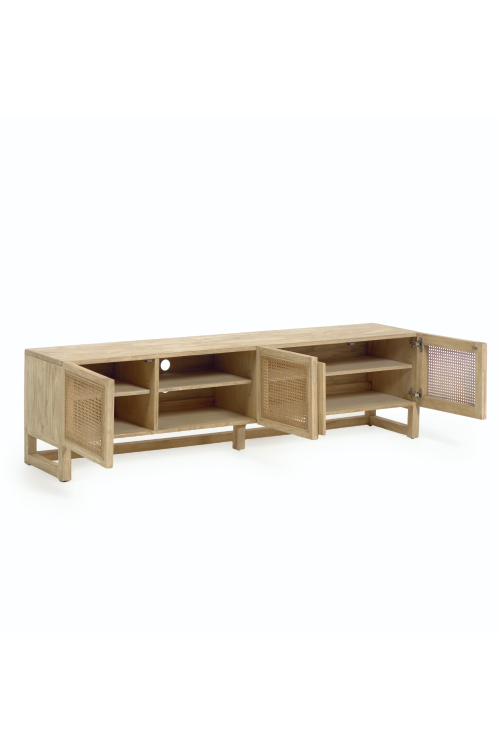 Mindi Wood & Rattan Media Unit | La Forma Rexit | Oroa.com