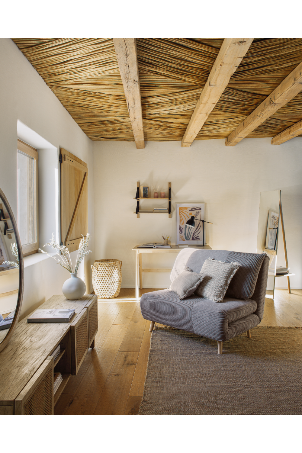 Mindi Wood & Rattan Media Unit | La Forma Rexit | Oroa.com