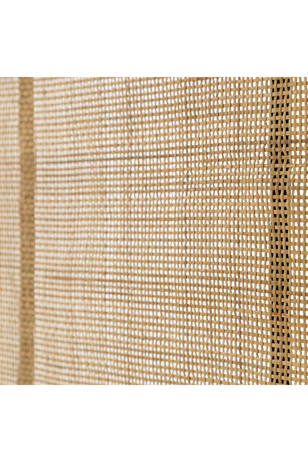 Black Weaved Rattan Queen Headboard 67" | La Forma Lalita | Oroa.com