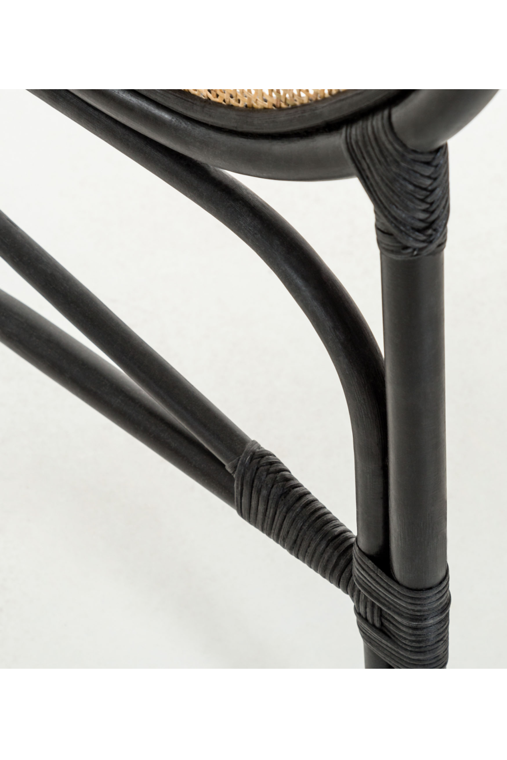 Black Weaved Rattan Queen Headboard 67" | La Forma Lalita | Oroa.com