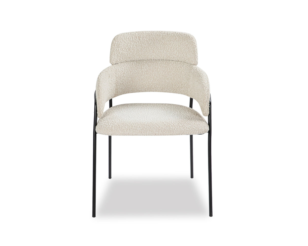 White Boucle Dining Chair | Liang & Eimil Alice