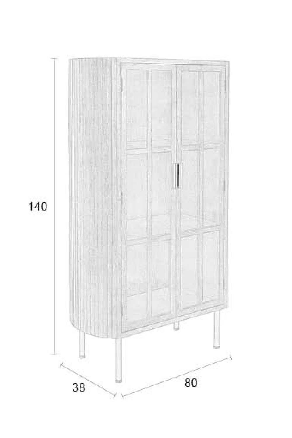 Brown Wooden Cabinet | DF Yaz | OROA.com