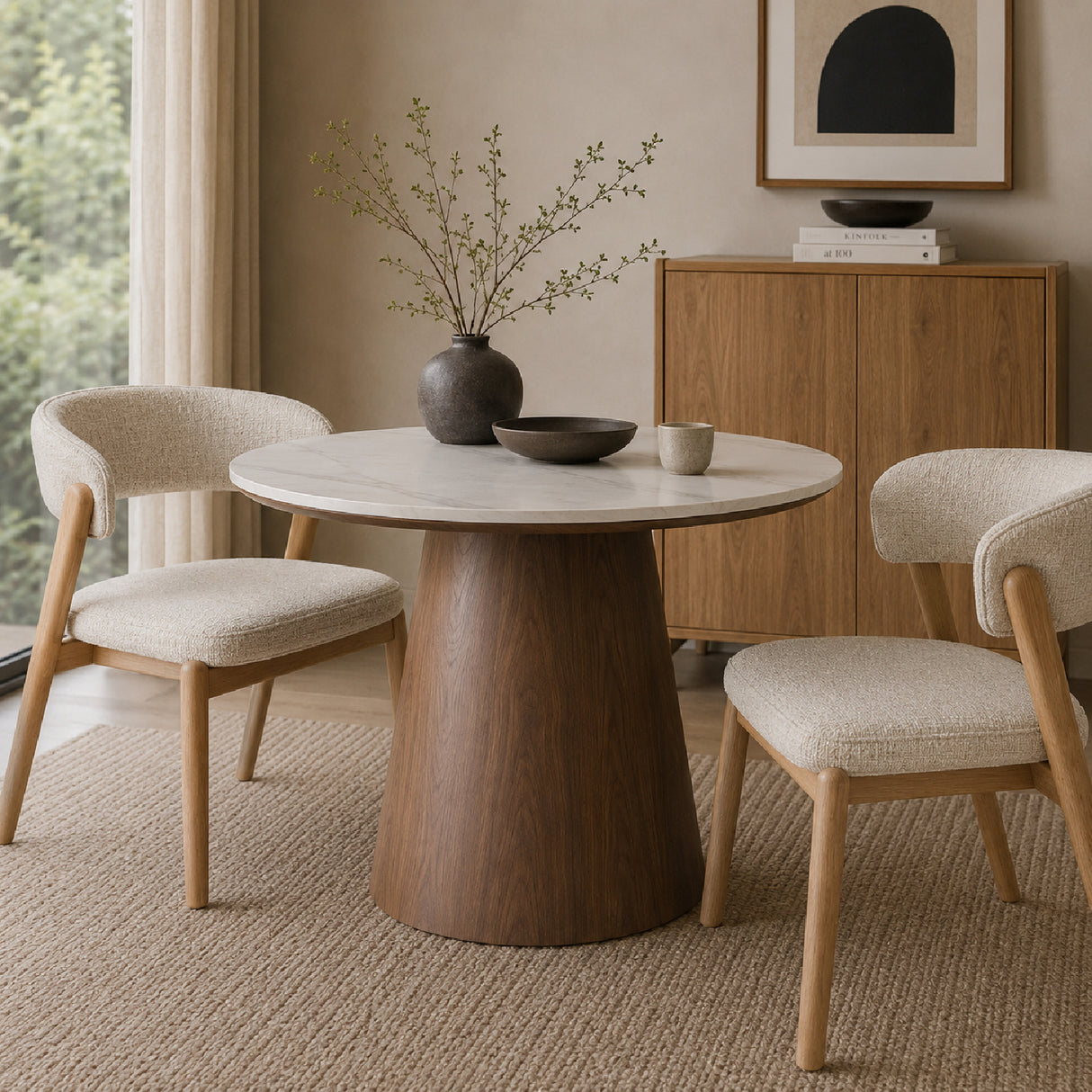 Modern European furniture - Round Wood Dining Table - www.oroa.com | Oroa.com