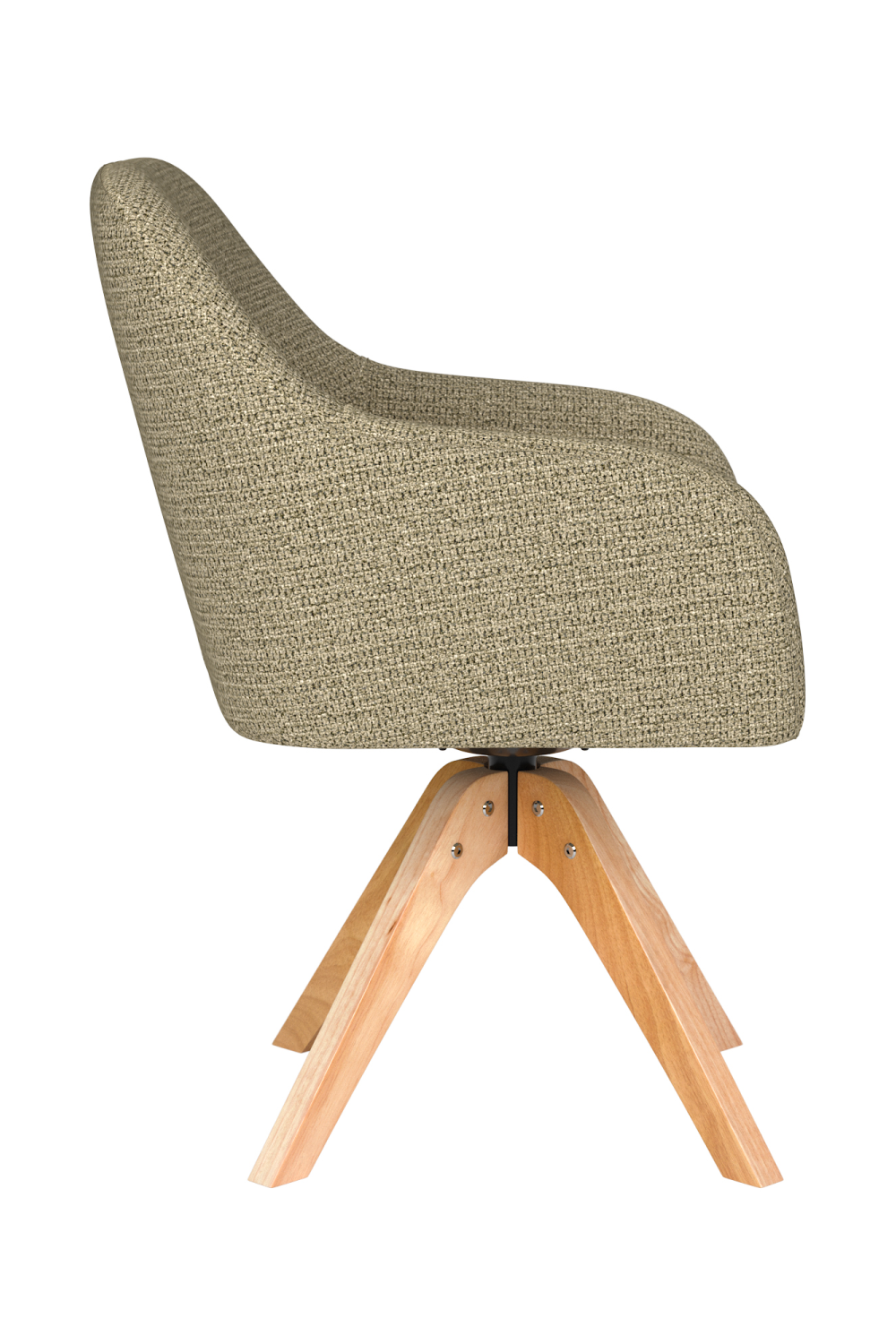 Upholstered Wooden Swivel Armchair | DF Otis | Oroa.com