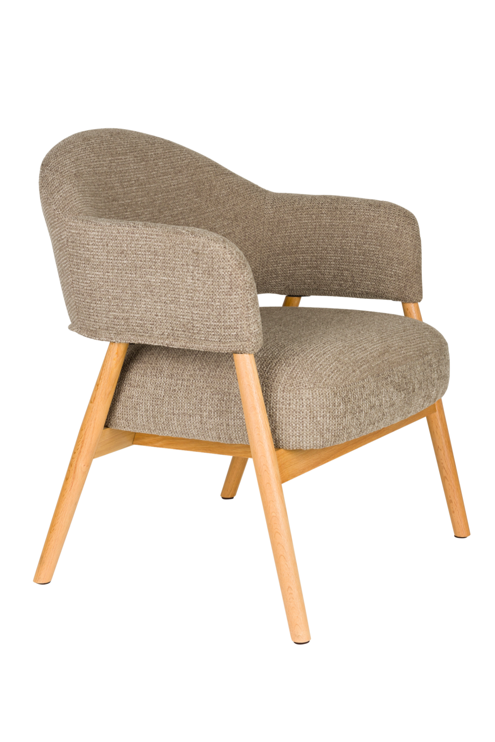 Oak Framed Lounge Chair | DF Indy | OROA.com