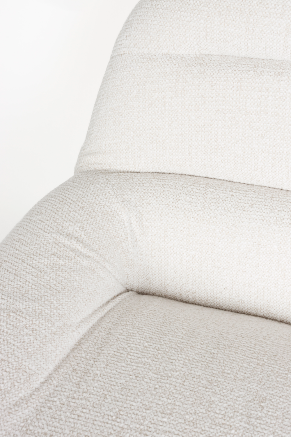 White Upholstered Lounge Chair | Oroa.com