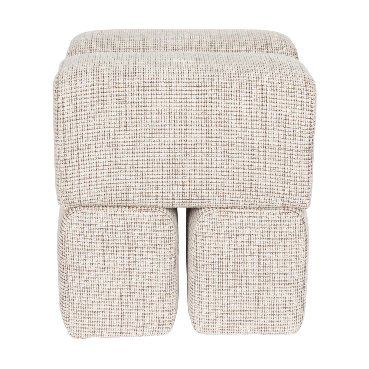 Cube-Shaped 4-Block Stool | Oroa.com