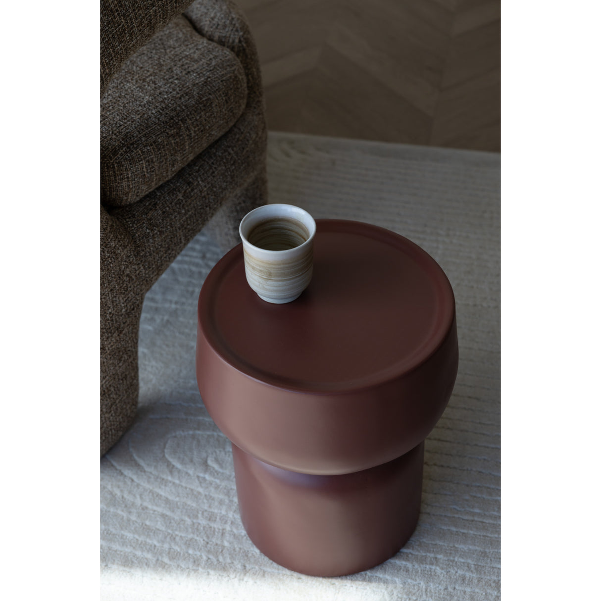 Modern European furniture - Matte Finished Side Table - www.oroa.com | Oroa.com