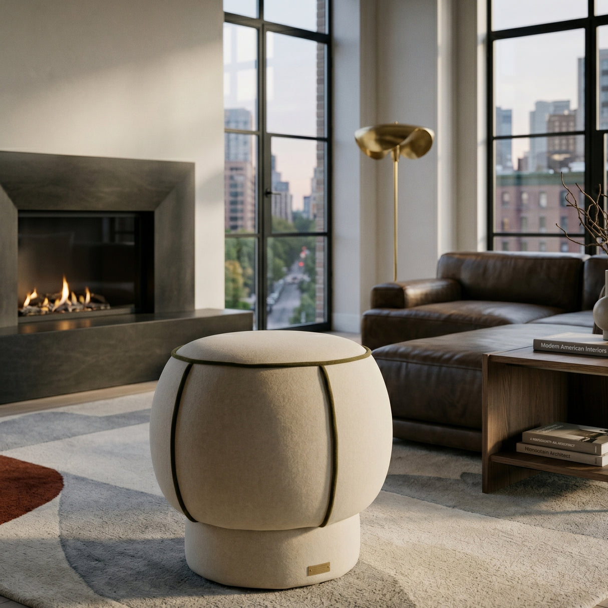Fabric Upholstered Stool | Oroa.com