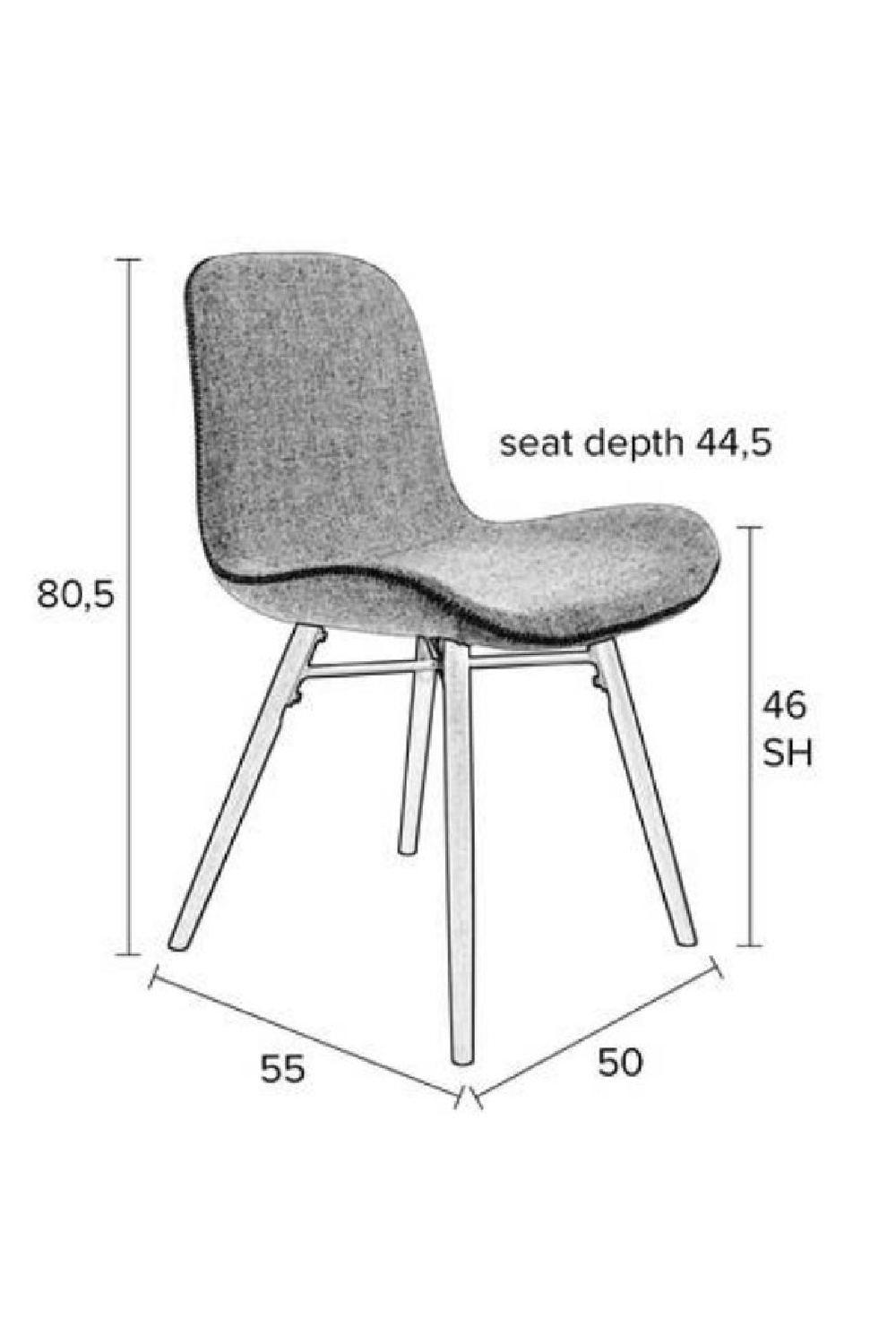 Modern Shell Dining Chairs (2) | DF Lester | OROA.com