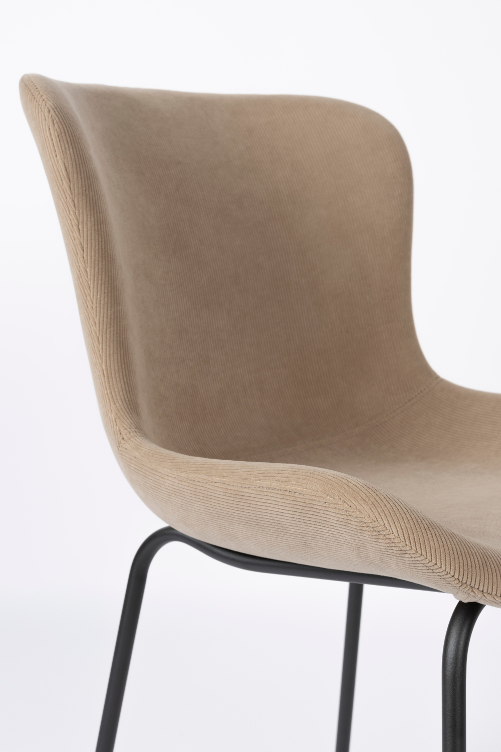 Upholstered Minimalist Dining Chairs (2) | DF Junzo | OROA.com
