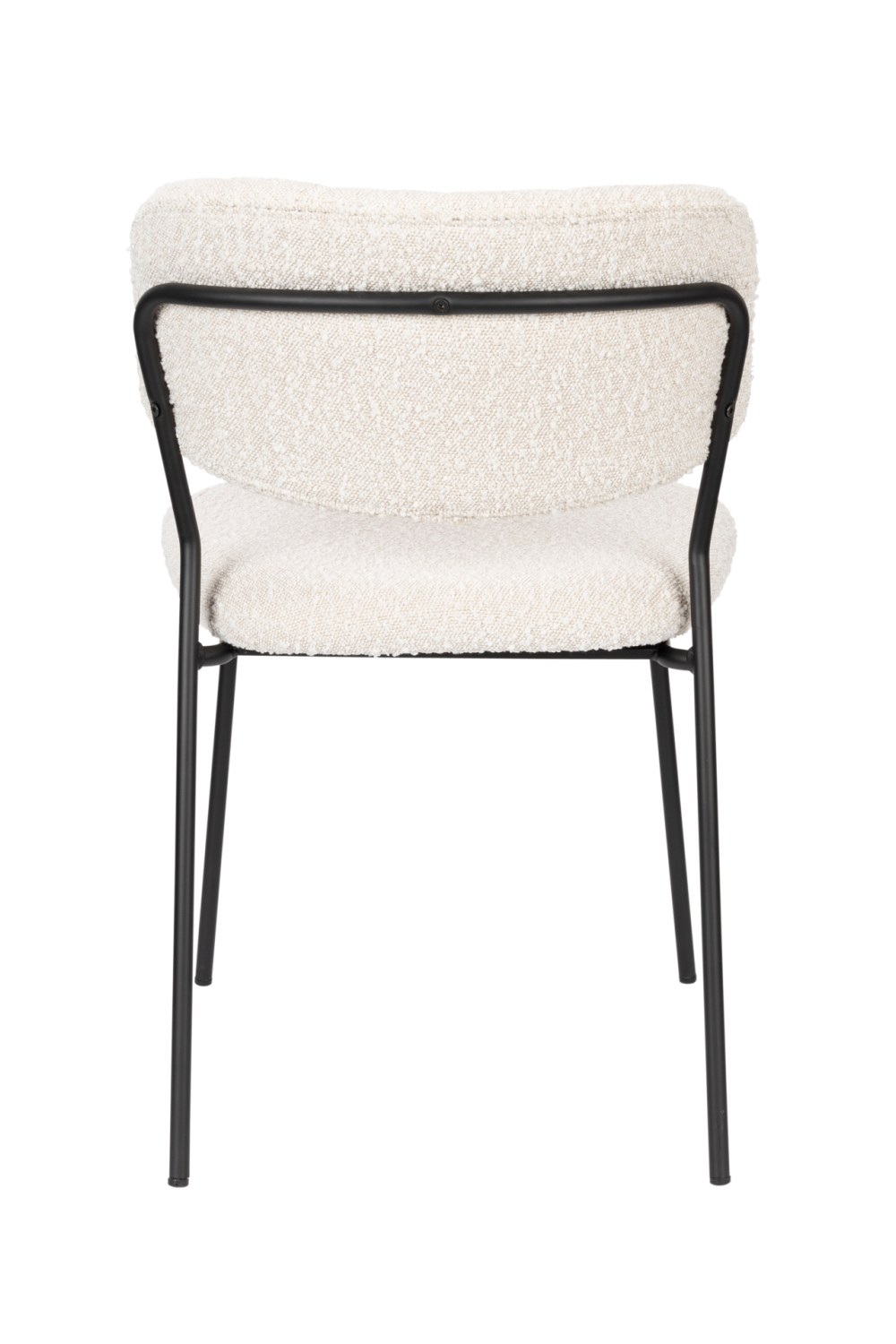 White Bouclé Dining Chairs (2) | DF Jolien | OROA.com