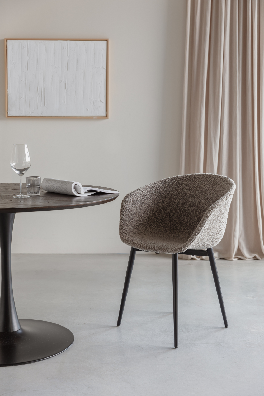 Gray Shell Dining Chairs (2) | DF Charly | OROA.com